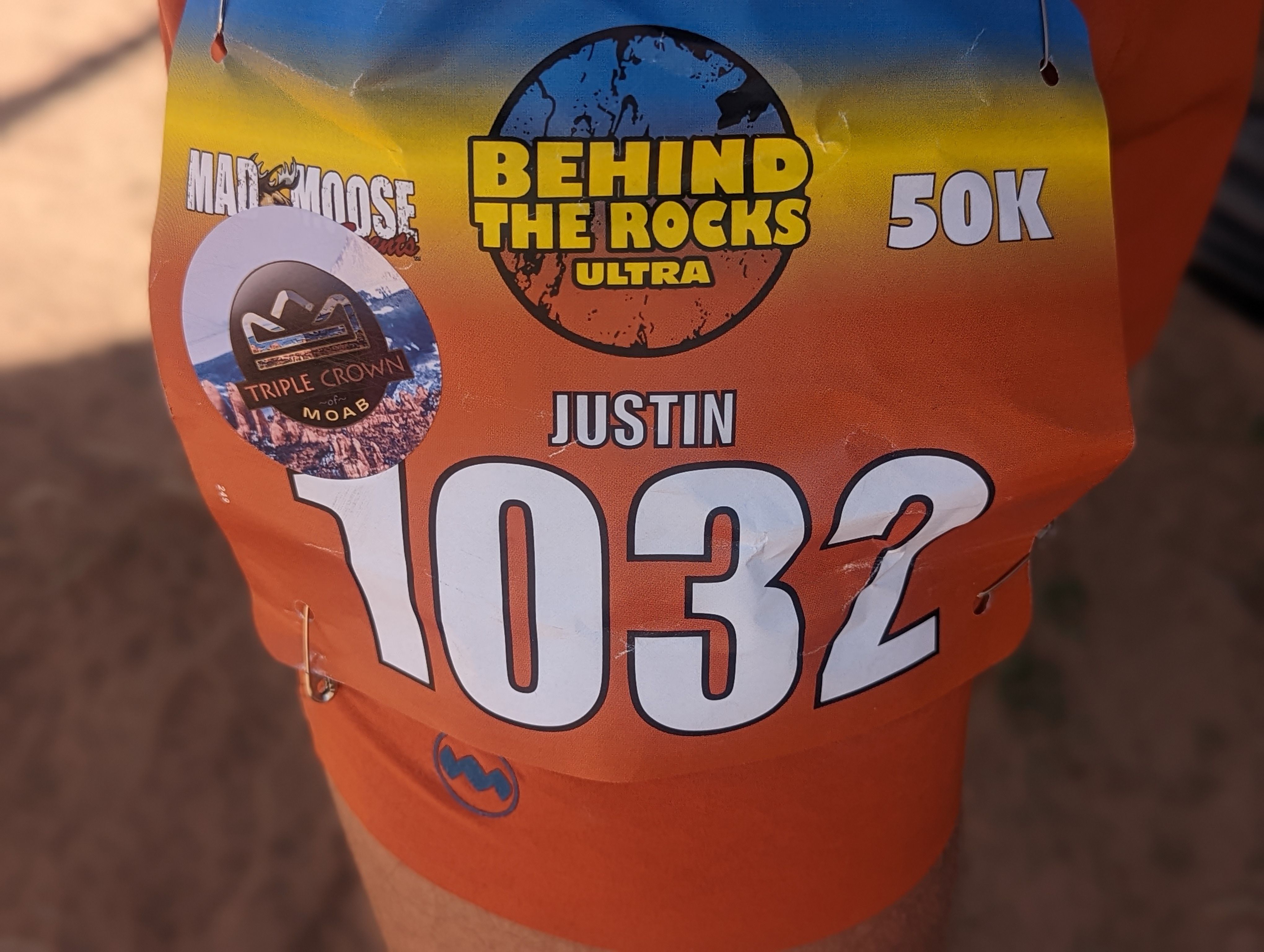 My race bib